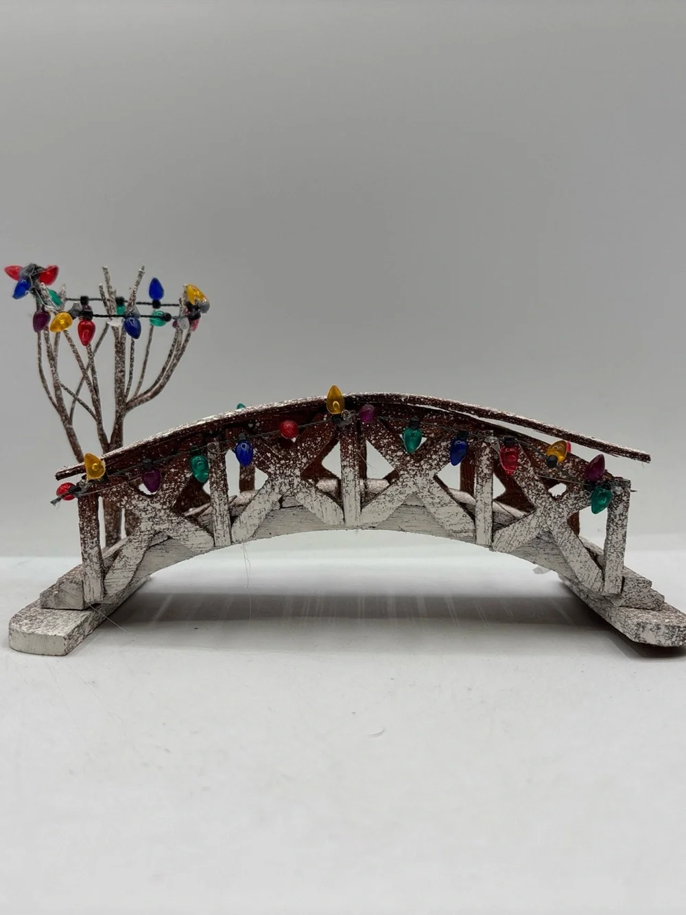 Lemax Village Collection 1991 Vintage Dickensvale Collectible Wooden Footbridge